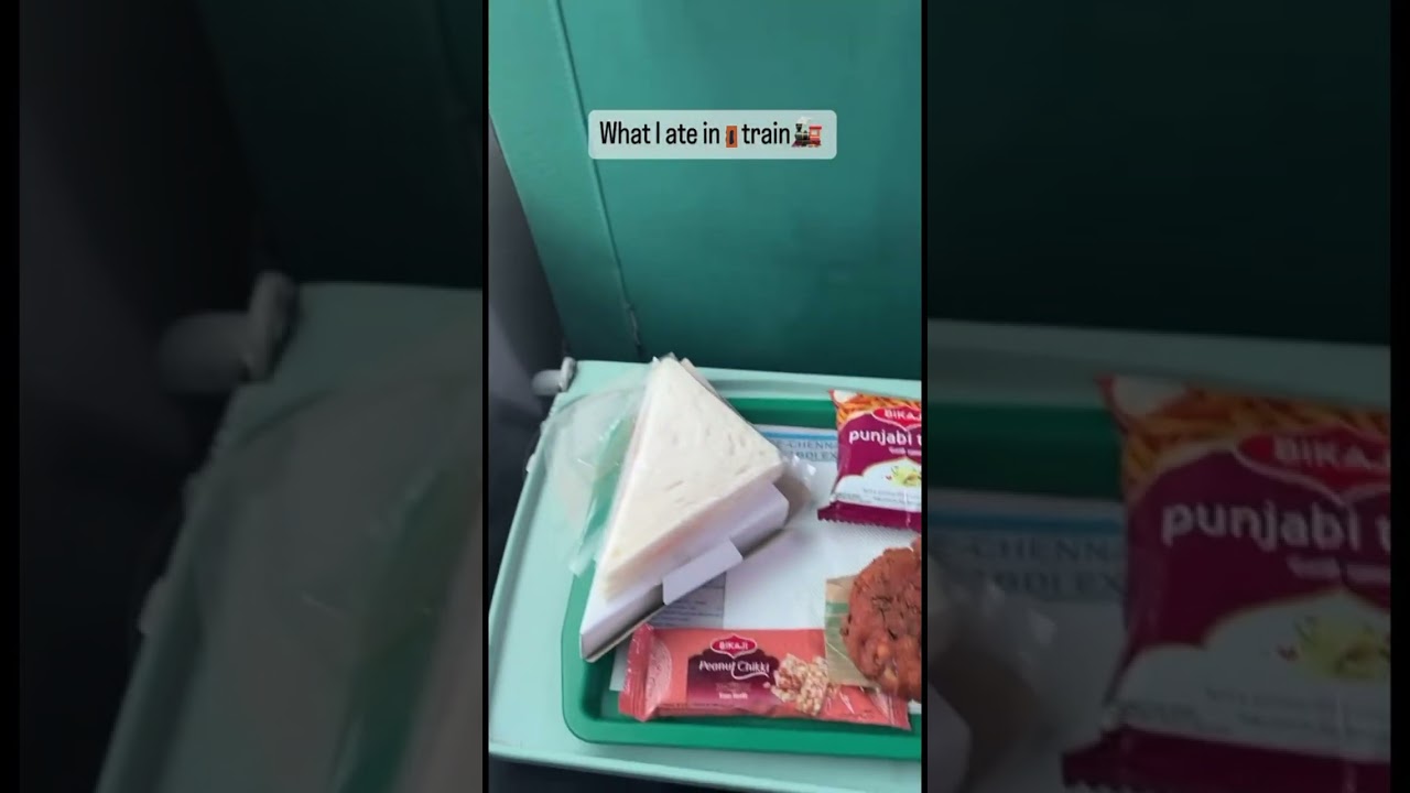 What I ate in train 