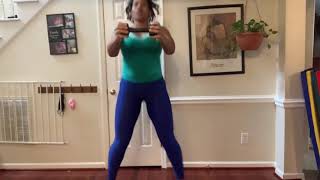 Jumping Jacks w/ Front Arm Extensions (Weighted)