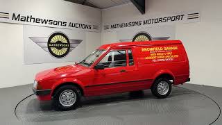 1983 FORD ESCORT 55L | Mathewsons Classic Cars | Auction: 20, 21 & 22 May 2026