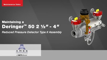 Maintaining a Deringer™ 50 2 ½" – 4" Reduce Pressure Detector Type II Assemblyy