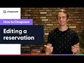 How to edit a reservation in cheqroom