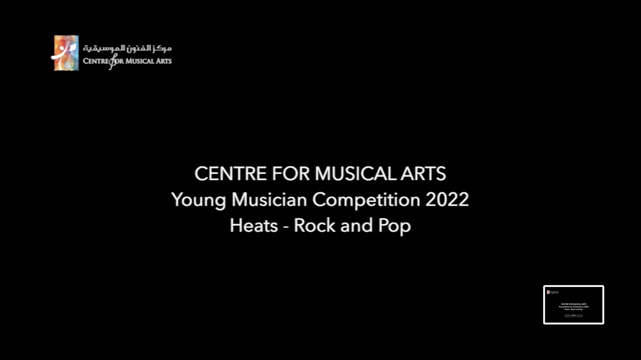 CMA Young Musician Competition 2022 Rock and Pop Heats YouTube