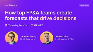 How top FP&A teams create forecasts that drive conversions