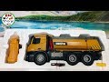 KID TOY TV|| RC DUMP TRUCK HUINA 573 UNBOXING || RC TOY REVIEW AND TESTED || FIRST TIME GET DIRT