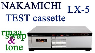 NAKAMICHI LX 5 кассетная дека тест кассет rmaa и swaptone Практикум