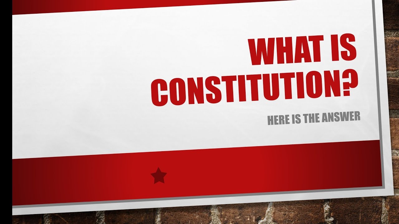 What is Constitution@studylightForYou