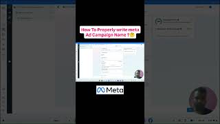 How To Write Meta Ads Campaign Name Properly ? #metaads2026 #metaadstips