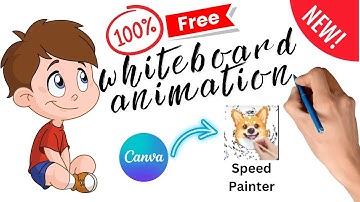NEW!  Whiteboard animation FREE | Canva | SPEED PAINTER ai tool |Tutorial