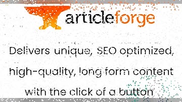 Article Forge Quick Overview