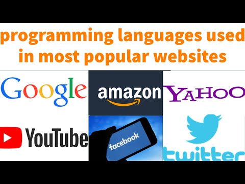 Programming languages used in Google,Youtube,Microsoft,Facebook,Twitter,Linkedin,Yahoo!,Wikipedia
