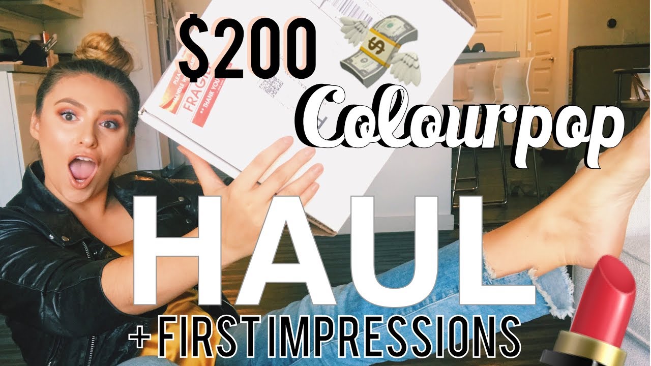 HUGE Colourpop Haul & First Impressions | Give It To Me Straight & In-Nude-Endo Pallets - YouTube Madeline Metzger