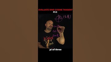 Evaluate the Sine Cosine Tangent pi/3