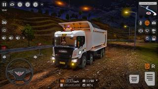 Scania Dump Truck Night Offroad Challenge 🌙 | Bus Simulator Indonesia | Realistic Graphics 4K screenshot 5