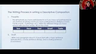 Week 3 ELA 6    Writing a Descriptive Composition