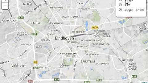 Leaflet map /w Google & OSM tilesets