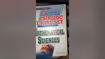 CSIR UGC NET/JRF/SET MATHEMATICAL SCIENCE