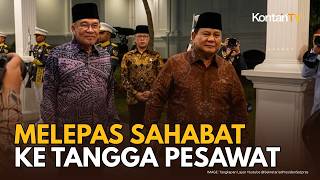 Presiden Prabowo Mengantar Langsung Sahabat Pm Malaysia Anwar Ibrahim Ke Bandara