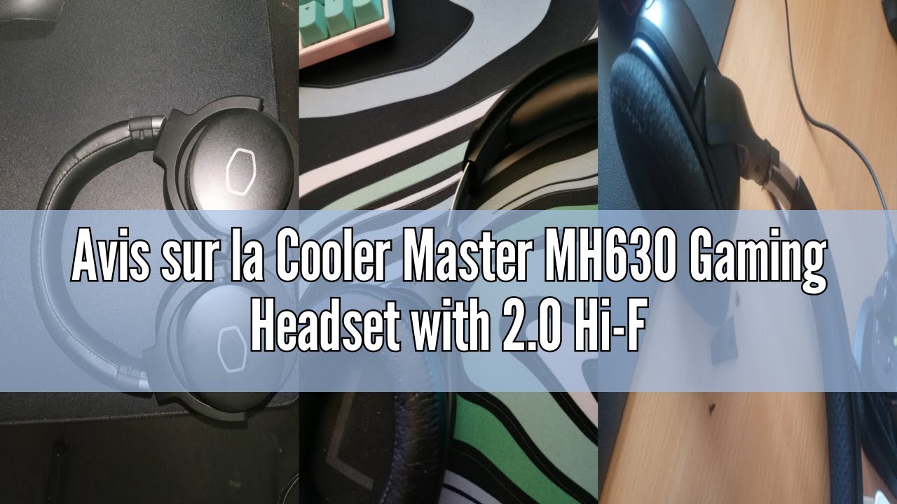 Avis sur la Cooler Master MH630 Gaming Headset with 2.0 Hi-Fi Stereo – PC & Console Compatible with