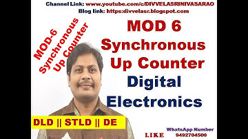 MOD 6 Synchronous Up Counter || MOD 6 Synchronous Counter || Synchronous Counter || DLD || STLD