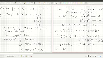 XXVI, partie 1 : définition et exemples de produits scalaires