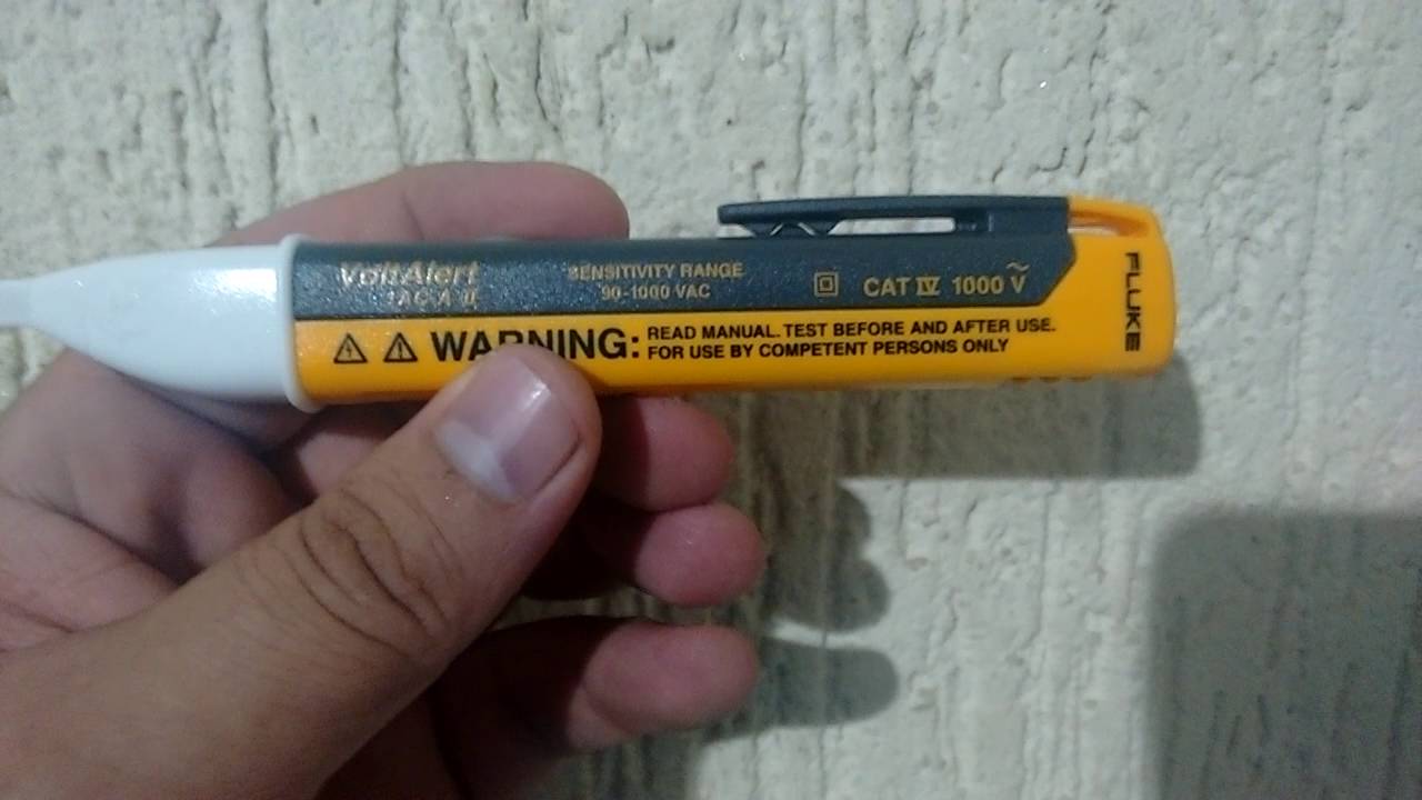 Volt Alert Fluke Test e descrição YouTube