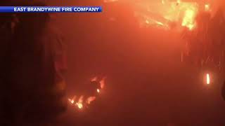 Body cam video shows fire burning at Golf Zone in Chester County