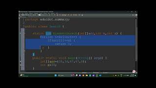 Linear Search in Java | Find Element Index in an Array | DSA for Beginners