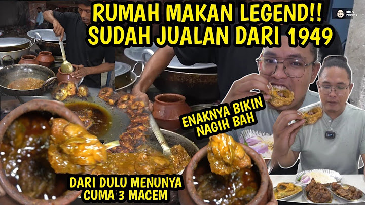 RuMah MaKan LeGeNd JUalan SeJaK 1949!! Yg DiJuaL CuMa 3 MeNu,Banyak JuGa Tourist Datang Kesini!!