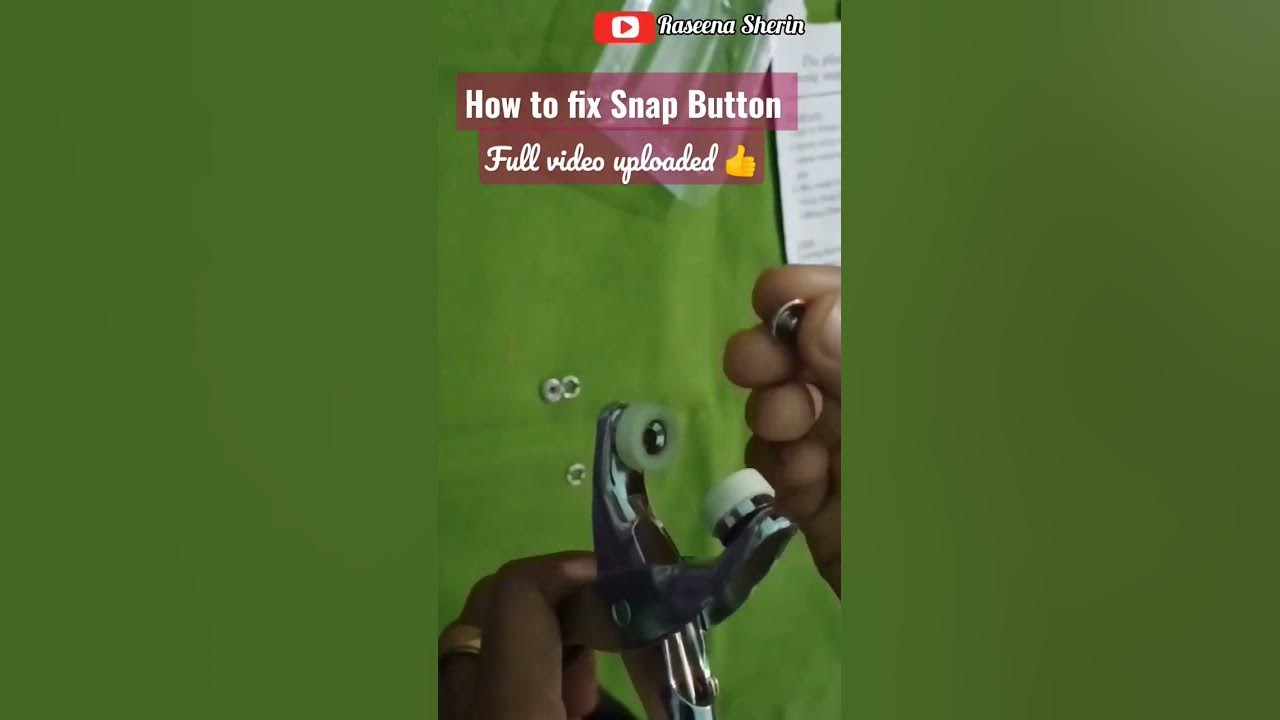 How to fix Snap Button 💕shorts raseenasherin YouTube