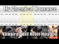 My chemical romance vampires will never hurt you guitar cover with tab