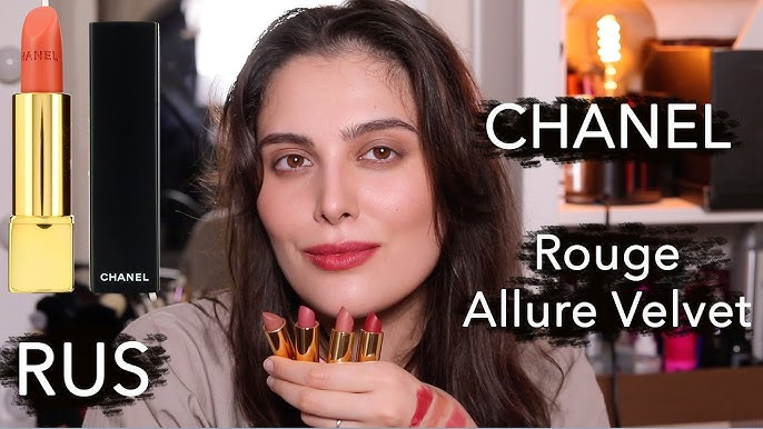 Chanel Rouge Vie Rouge Allure Velvet Lipstick Review and Swatches