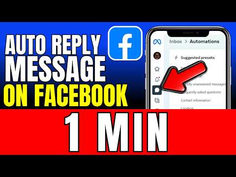 How To Auto Reply Message On Facebook 2026 (Fast And Easy)