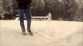 First Snowskate Trick
