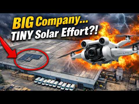 BIG Company… TINY Solar Effort! Restore Plc’s Warehouse EXPOSED From The Sky!🏢🚁⚡👀📉