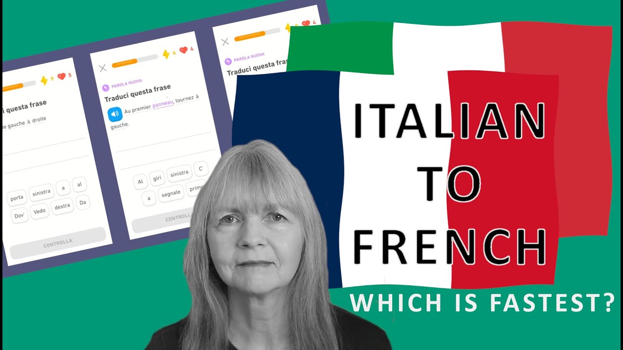 Duolingo Italian to French Which Lesson Was the Fastest? (No sound