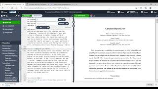 Text, References, Equations, Figures, and Tables in LaTeX using Overleaf
