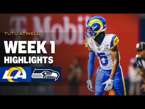 Highlights: Every Catch From Rams WR Tutu Atwell's 119-Yard Game vs. Seahawks In Week 1