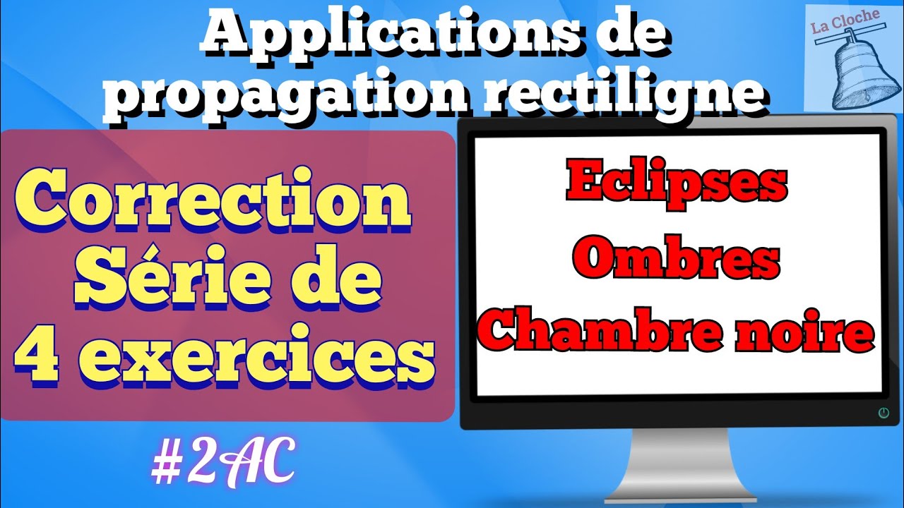 2AC/série des exercices/applications de la propagation rectiligne de la lumière