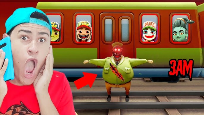 JOGUEI O SUBWAY SURFERS DE TERROR (TOMEI MUITO SUSTO) 