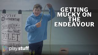 Getting mucky on the Captain Cook's replica Endeavour | KEA Kids News | Stuff.co.nz