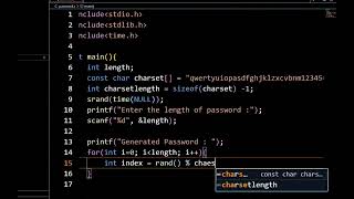 RANDOM PASSWORD GENERATOR with C programming || LEARN IT WITHIN 95seconds || DIKIMANU COMPANY