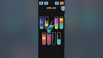 Water Color Sort Level 429 WalkThrough Solution Gameplay