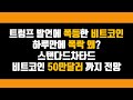 트럼프 발언에 폭등한 비트코인 하루만에 폭락 왜 스탠다드차타드 비트코인 50만달러 까지 전망