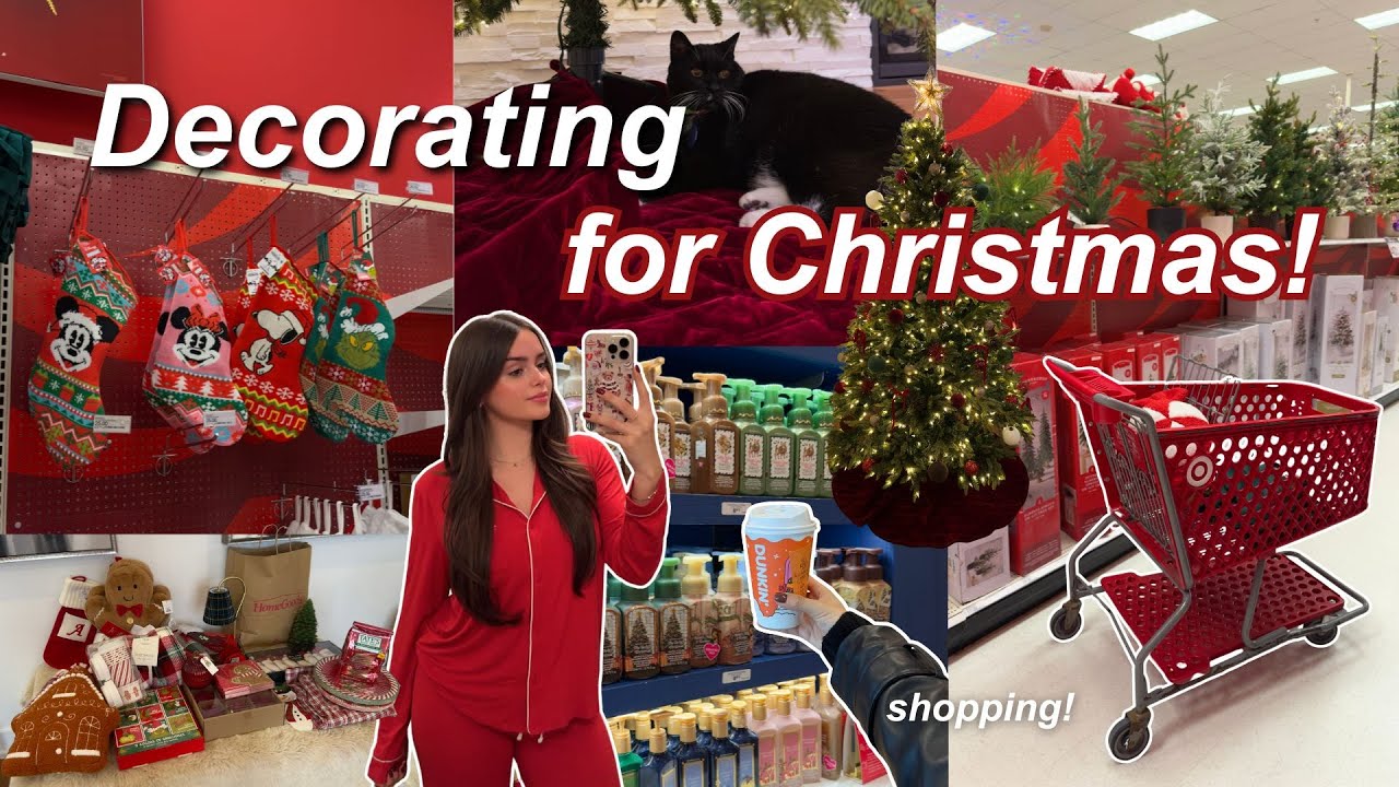УКРАШАЕМ К РОЖДЕСТВУ🎄: покупка декора, установка ёлки, находки Target и TJ Maxx