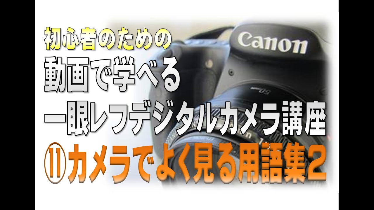 初心者のためのカメラ講座⑪カメラでよく聞く用語集2-【一眼レフ編】