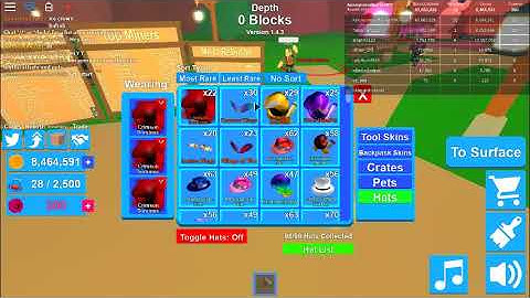 New Mythical Hats And Pets on Mining Simulator