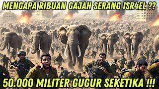 KEJADIAN DILUAR NALAR !! RIBUAN GAJAH TIBA-TIBA MUNCUL DAN MENGAMUK, 50.000 MILITER ISRAEL TEWAS