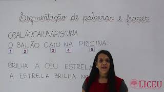 AULA DE PORTUGUÊS - SEGMENTAÇÃO DE PALAVRAS E FRASES (2° ANO)
