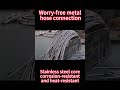 Metal hoses have strong corrosion resistance, good high temperature