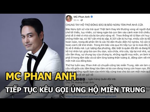 Video MC Phan Anh tiếp tục kêu gọi ủng hộ miền Trung,... - youtube